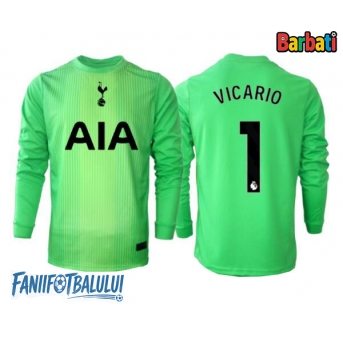 Tottenham Hotspur Guglielmo Vicario #1 Portarii Tricou Fotbal Replică 2025-26 Barbati Acasa Mâneci Lungi